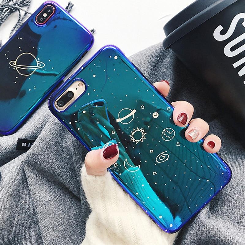 Blue Space iPhone Case