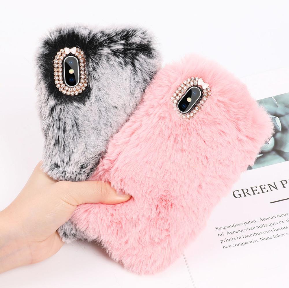 Colorful Faux Fur iPhone Case