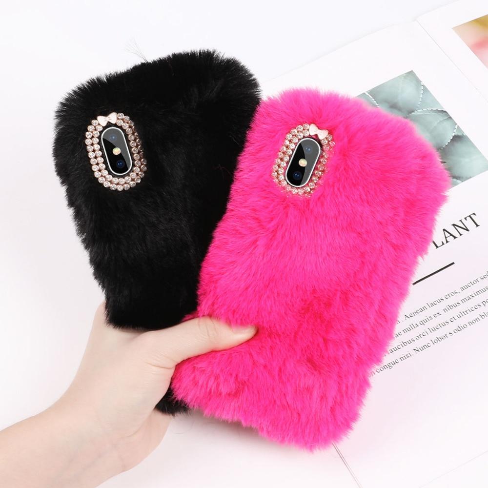 Colorful Faux Fur iPhone Case