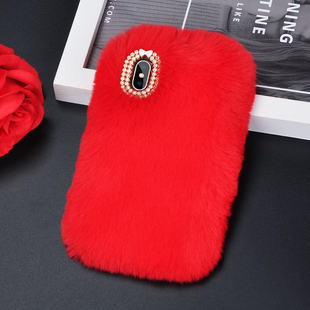 Colorful Faux Fur iPhone Case