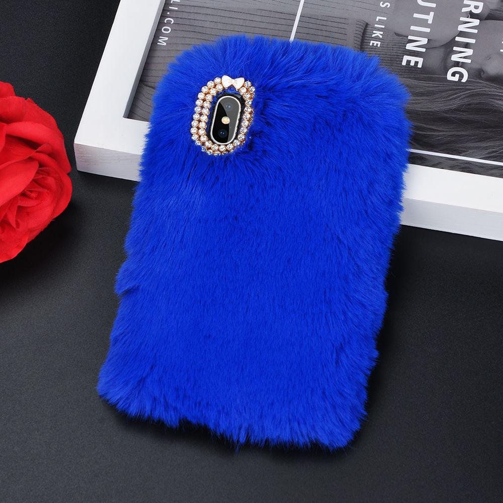 Colorful Faux Fur iPhone Case