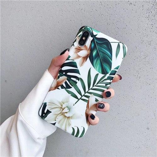 White Floral iPhone Case