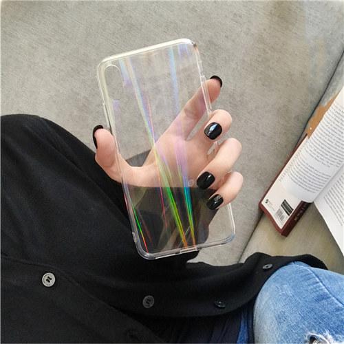 Aurora Holo Transparent iPhone Case