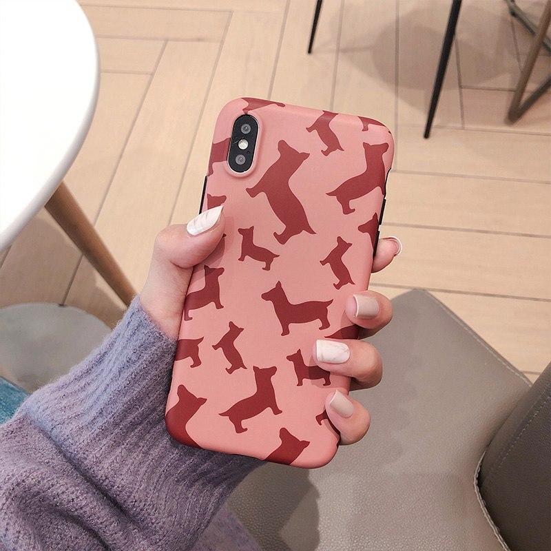 Pink Dog Matte iPhone Case