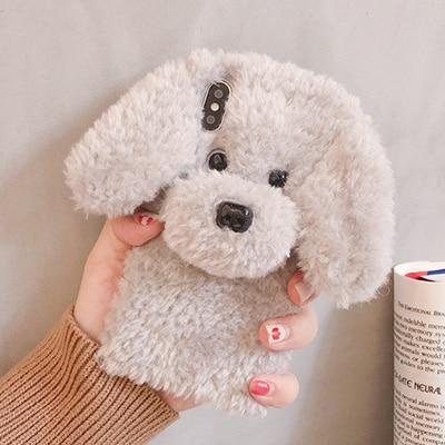 3D Dog Plush iPhone Case