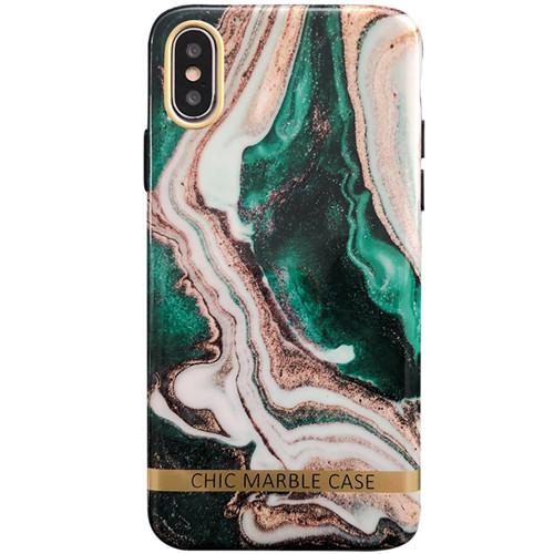 Retro Green Marble iPhone Case