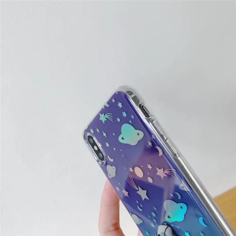 Blue Holo Space iPhone Case