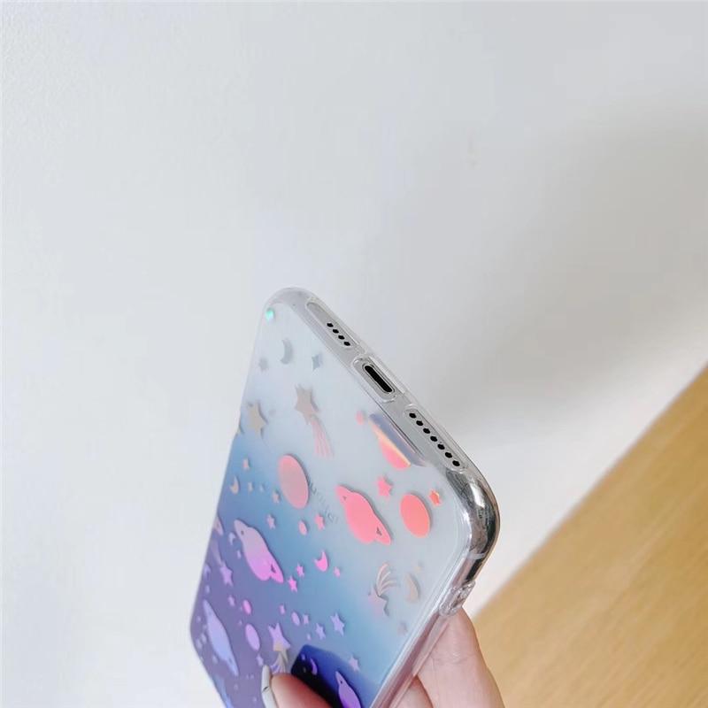 Blue Holo Space iPhone Case