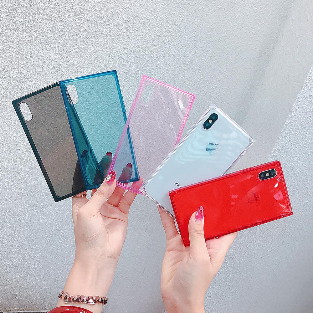 Clear Square Soft iPhone Case
