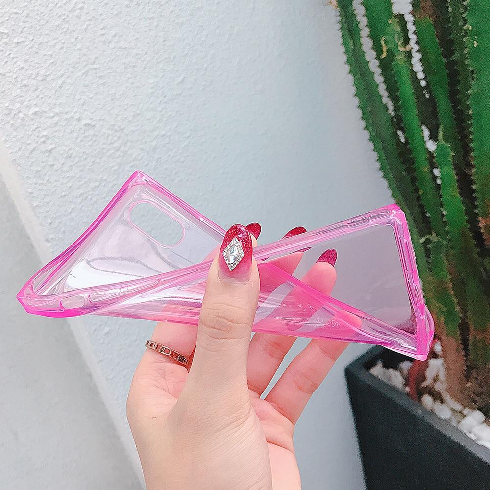 Clear Square Soft iPhone Case