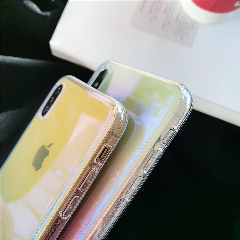 Colorful Gradient Transparent iPhone Case