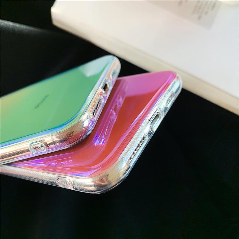 Colorful Gradient Transparent iPhone Case
