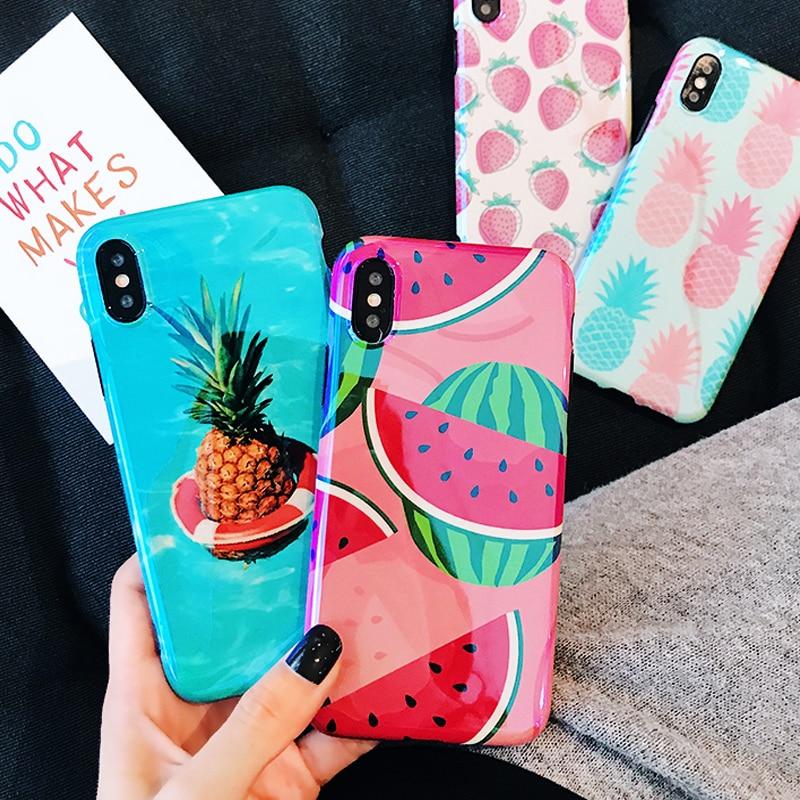 Glossy Summer Fruits iPhone Case