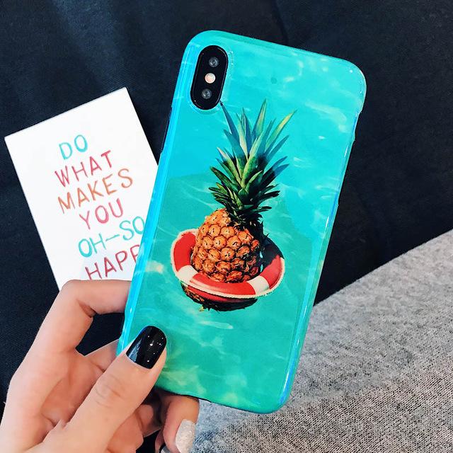 Glossy Summer Fruits iPhone Case