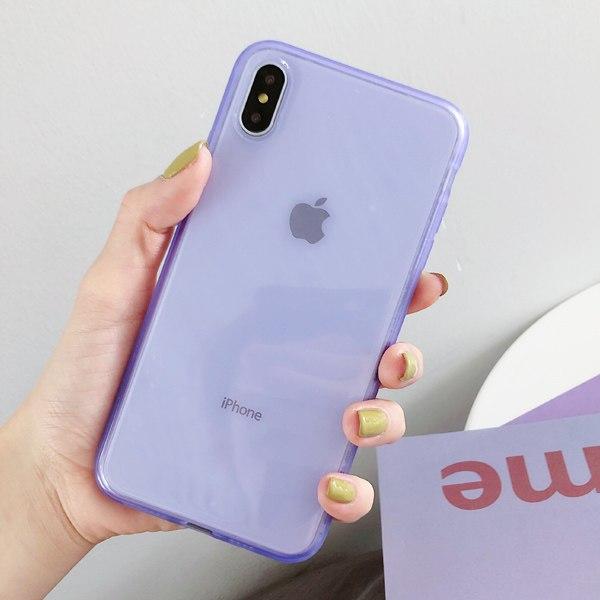 Candy Color Transparent iPhone Case