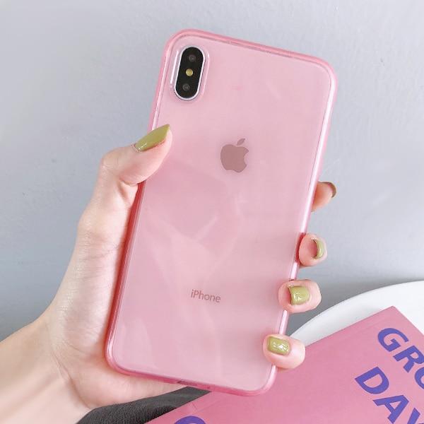 Candy Color Transparent iPhone Case