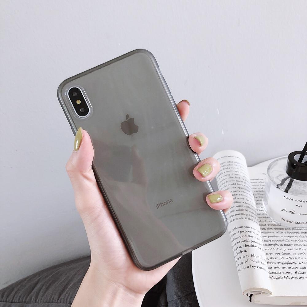 Candy Color Transparent iPhone Case