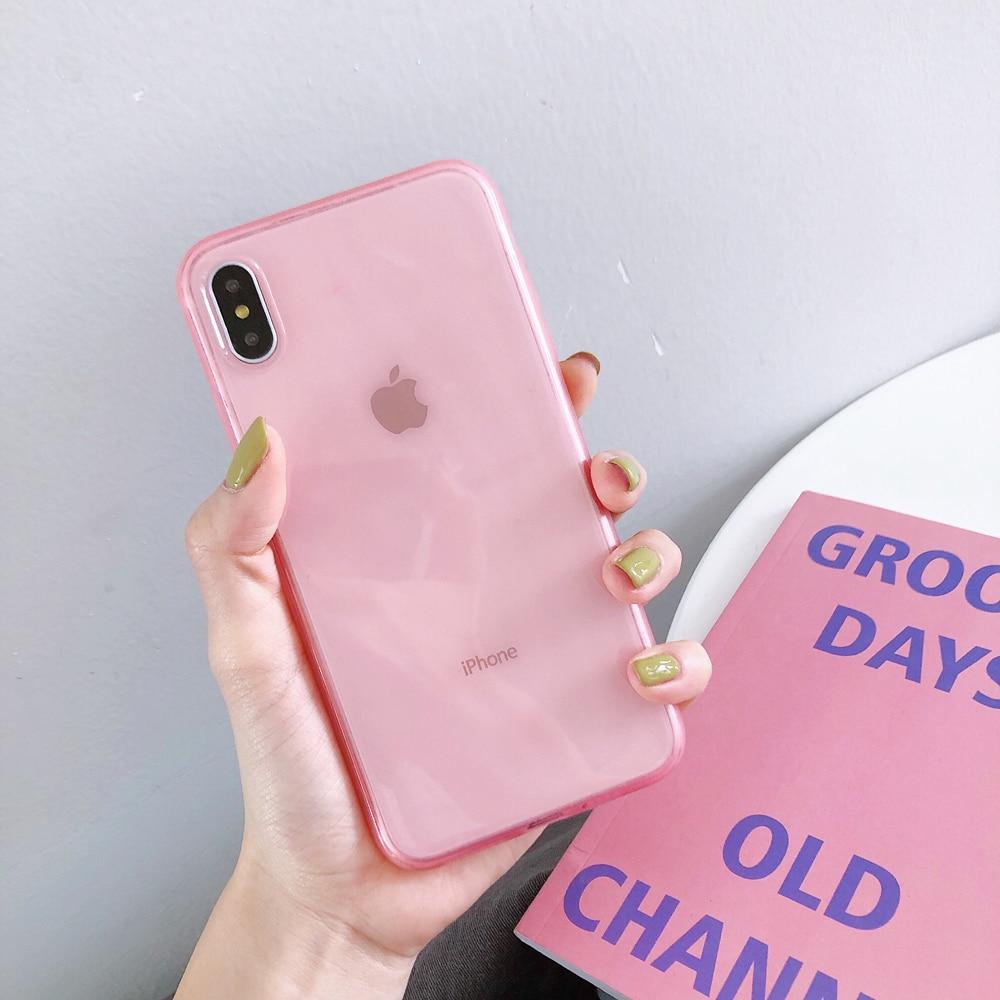 Candy Color Transparent iPhone Case