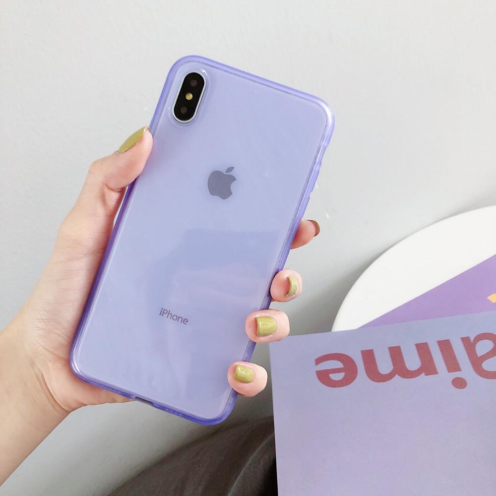 Candy Color Transparent iPhone Case