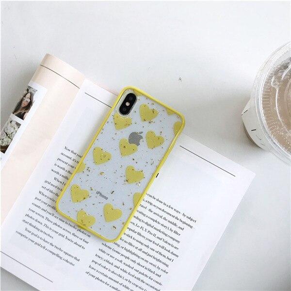 Colorful Hearts Transparent iPhone Case