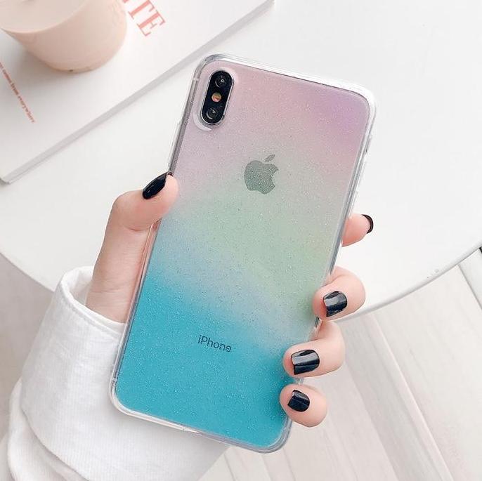 Rainbow Transparent iPhone Case