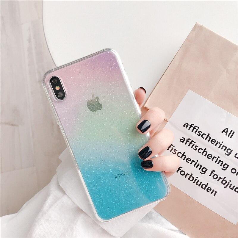 Rainbow Transparent iPhone Case