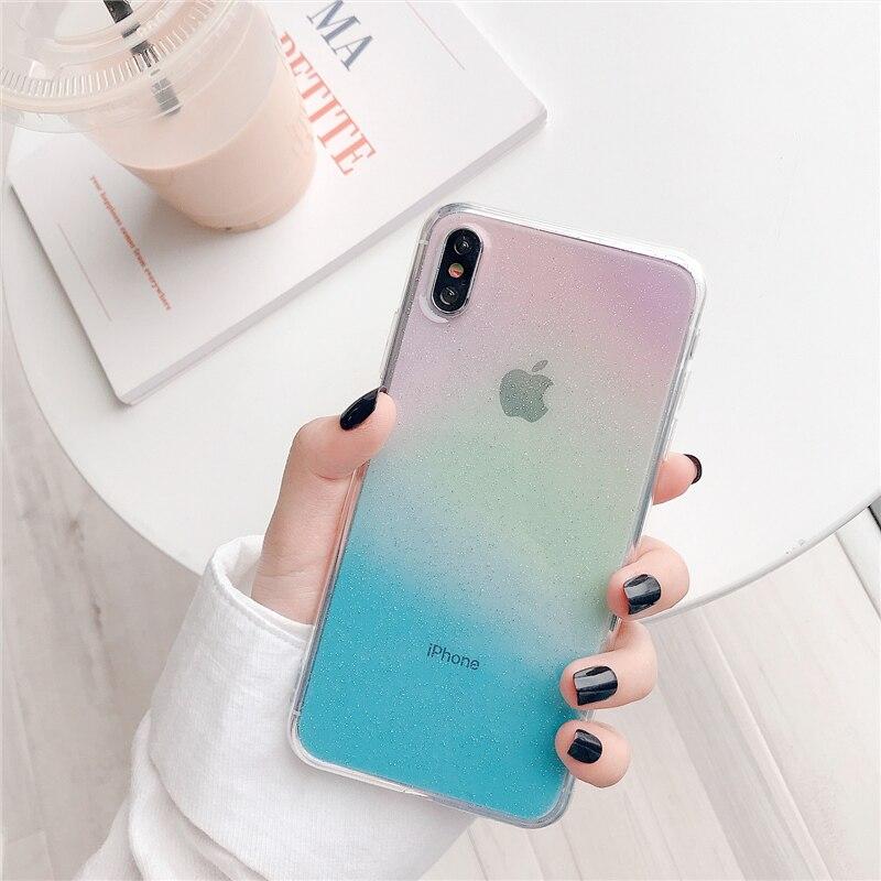 Rainbow Transparent iPhone Case