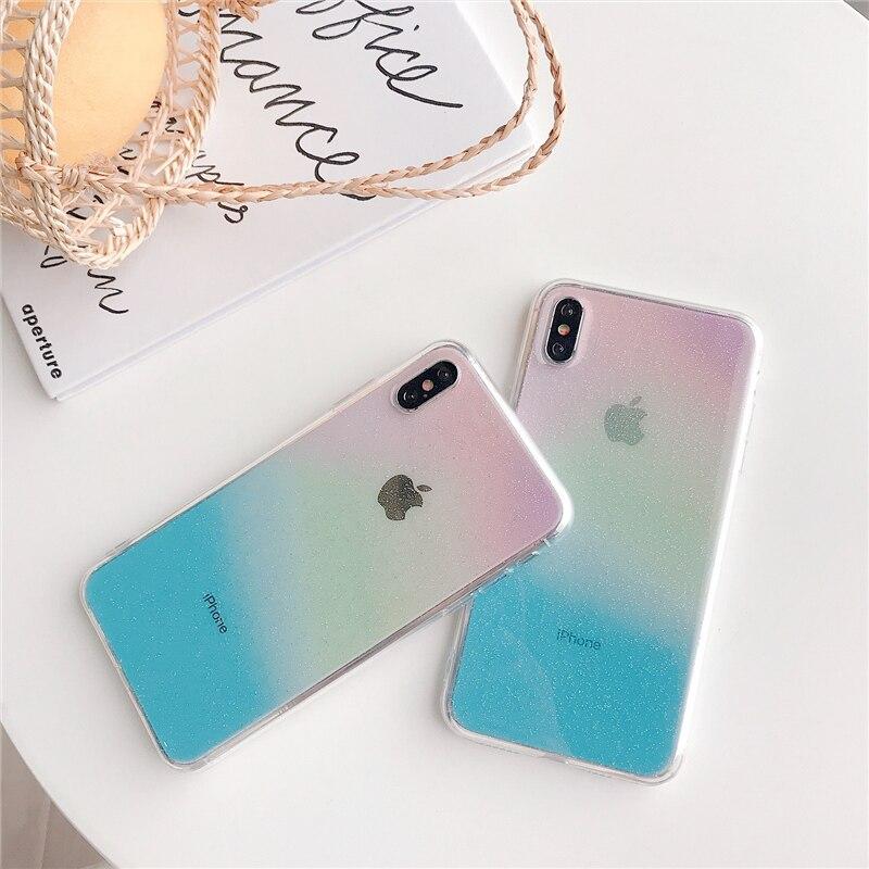 Rainbow Transparent iPhone Case