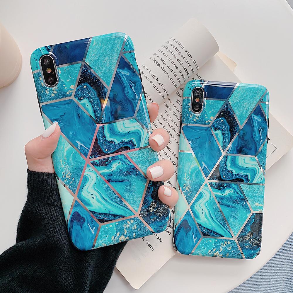 Geometric Marble iPhone Case