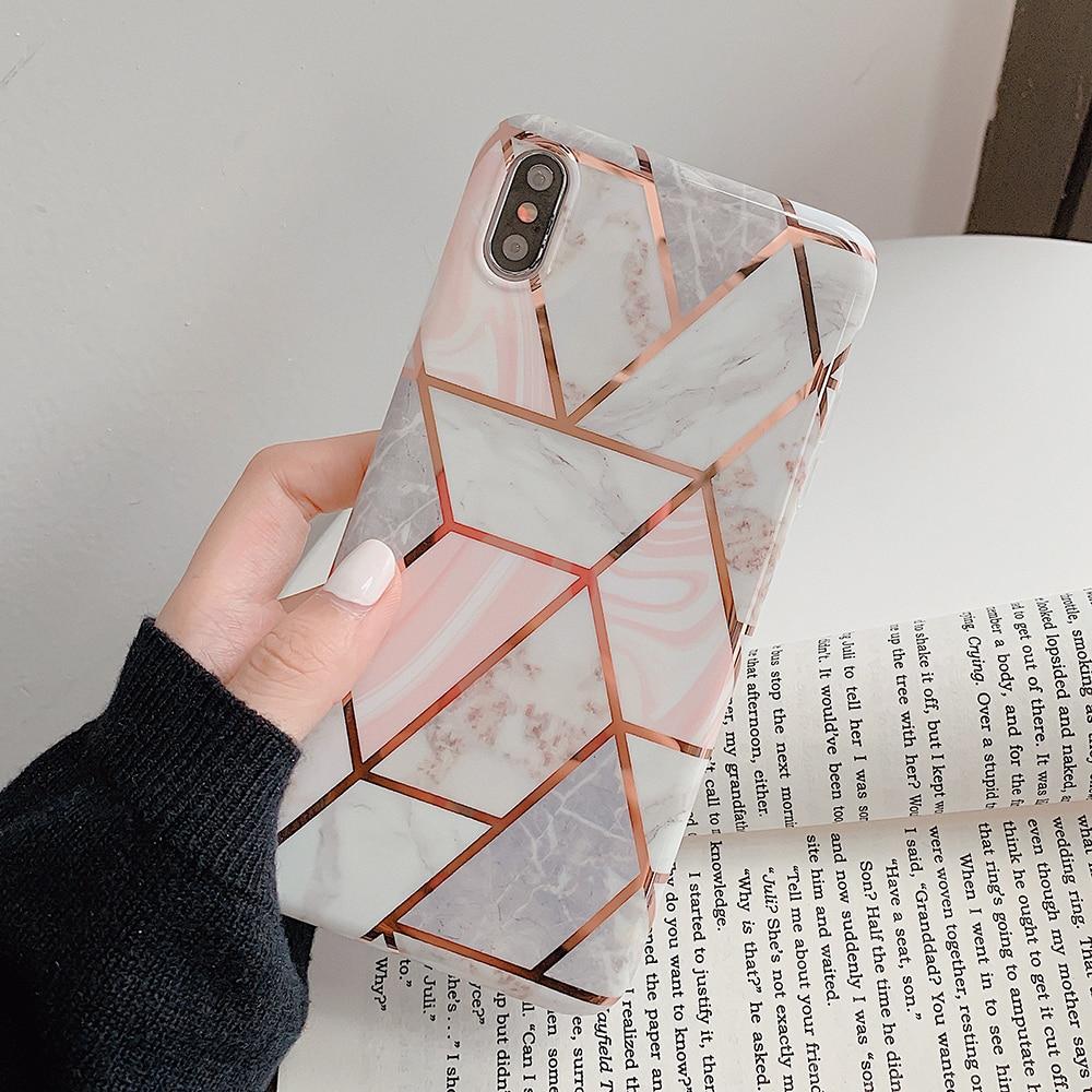 Geometric Marble iPhone Case