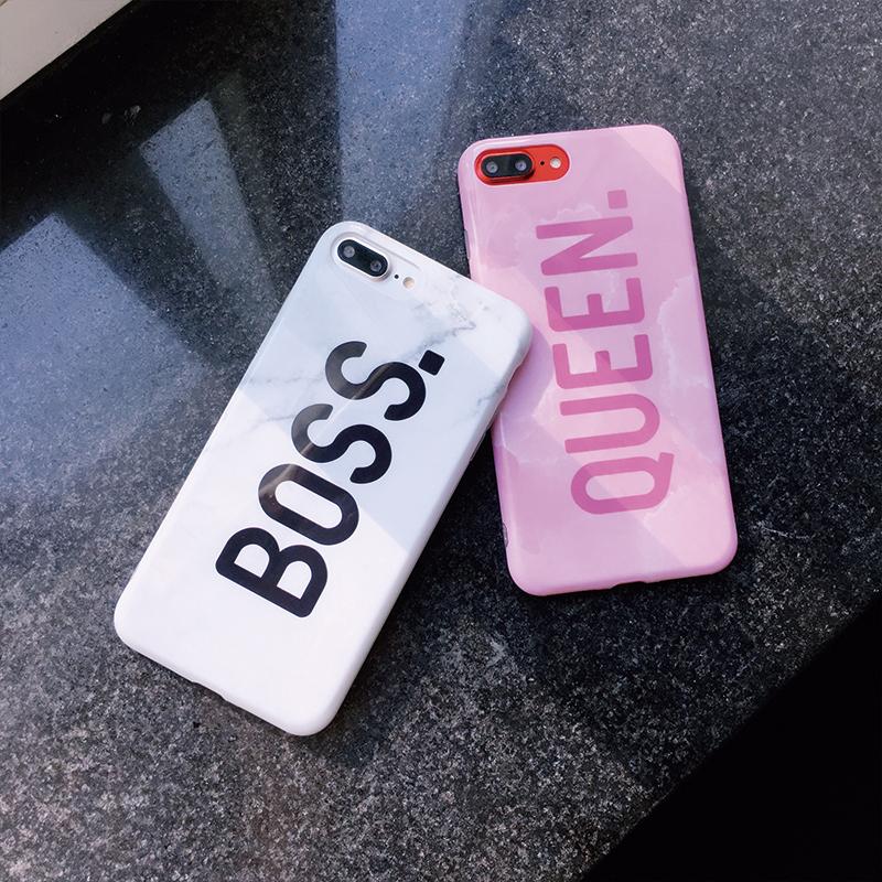 Queen & Boss Glossy iPhone Case