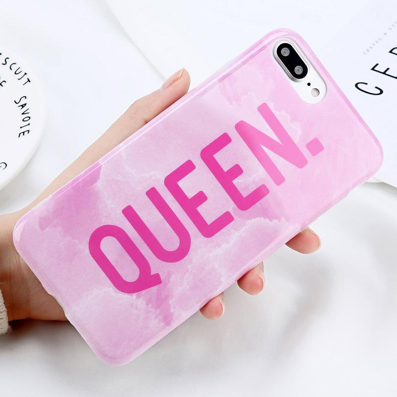 Queen & Boss Glossy iPhone Case