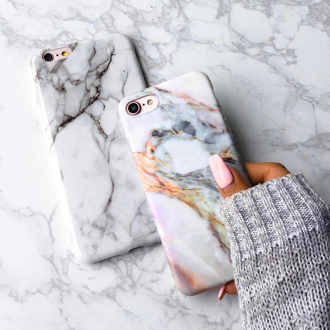 Violet Marble iPhone Case